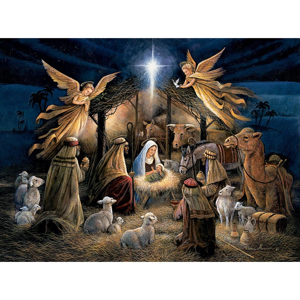 Animals At The Manger